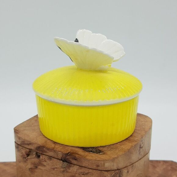 FITZ and Floyd Butterfly Dish with Lid - Picture 2 of 9